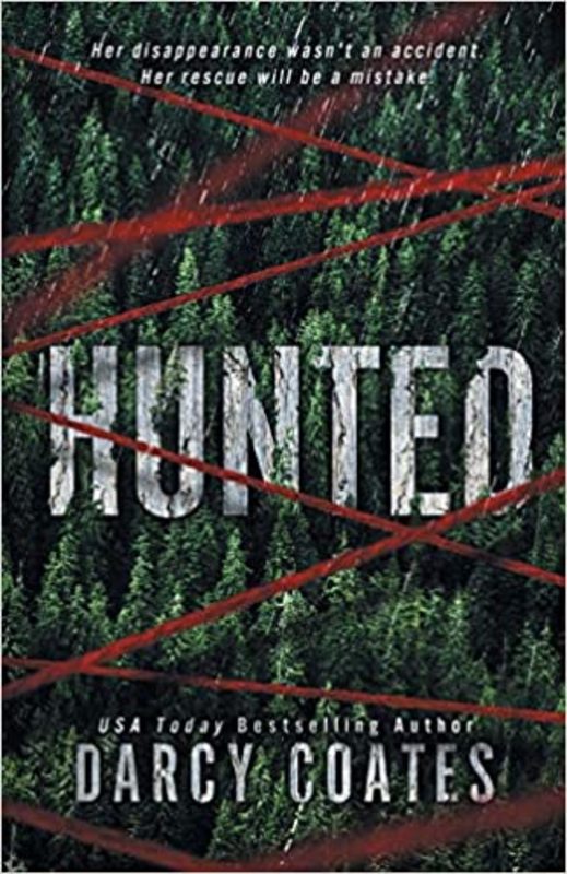 Book cover for "Hunted" by Darcy Coates