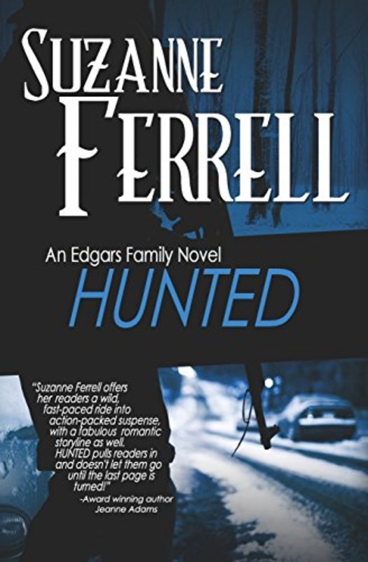 Book cover for "Hunted" by Suzanne Ferrell