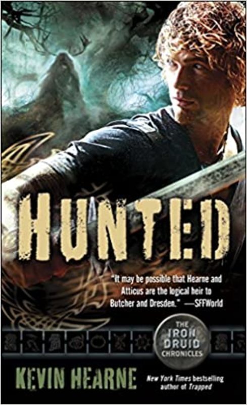 Book cover for "Hunted" by Kevin Hearne
