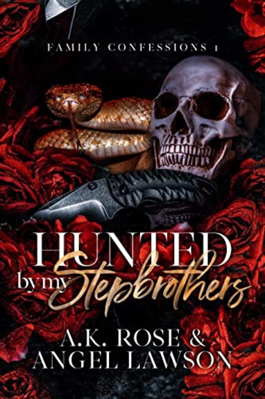 Book cover for "Hunted by My Stepbrothers" by Angel Lawson