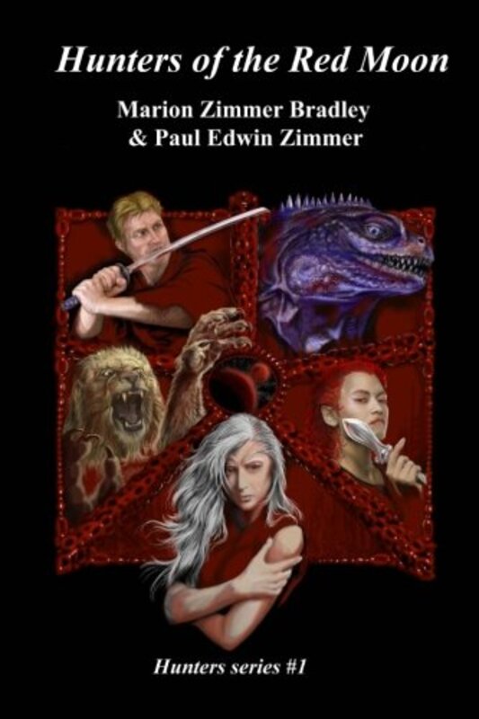 Book cover for "Hunters of the Red Moon" by Marion Zimmer Bradley