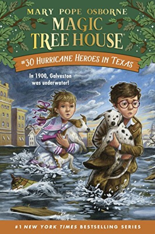 Book cover for "Hurricane Heroes in Texas" by Mary Pope Osborne
