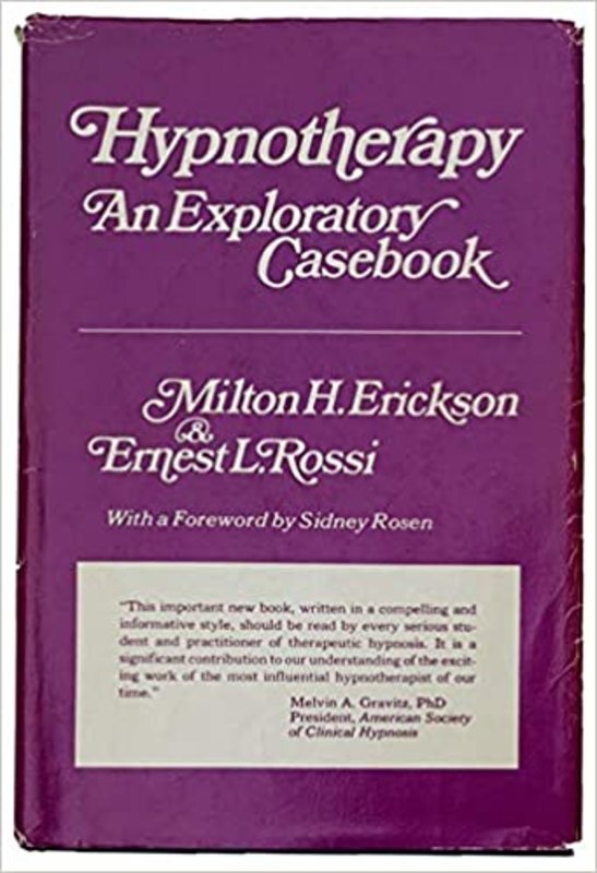 Book cover for "Hypnotherapy" by Milton H. Erickson