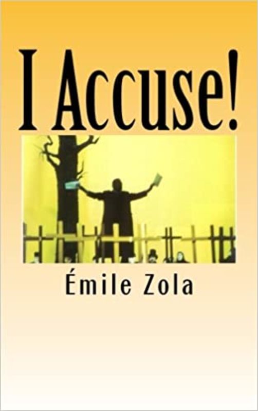 Book cover for "I Accuse!" by Émile Zola
