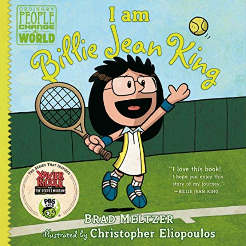 Book cover for "I Am Billie Jean King" by Brad Meltzer