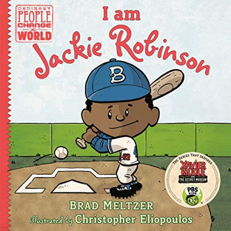 Book cover for "I Am Jackie Robinson" by Brad Meltzer