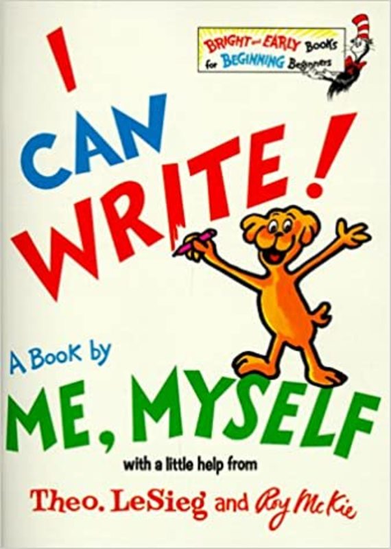 Book cover for "I Can Write!" by Dr. Seuss