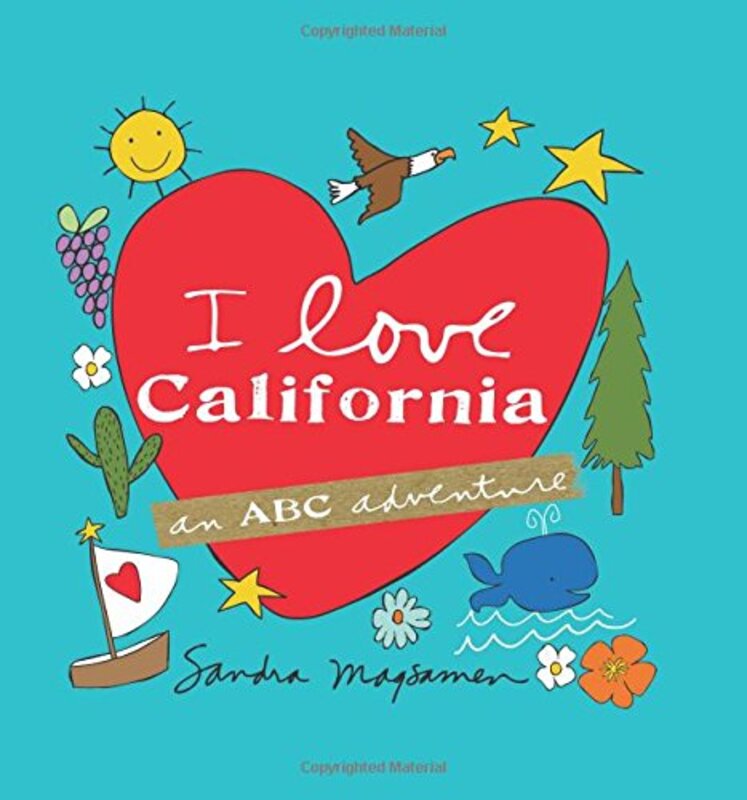 Book cover for "I Love California" by Sandra Magsamen