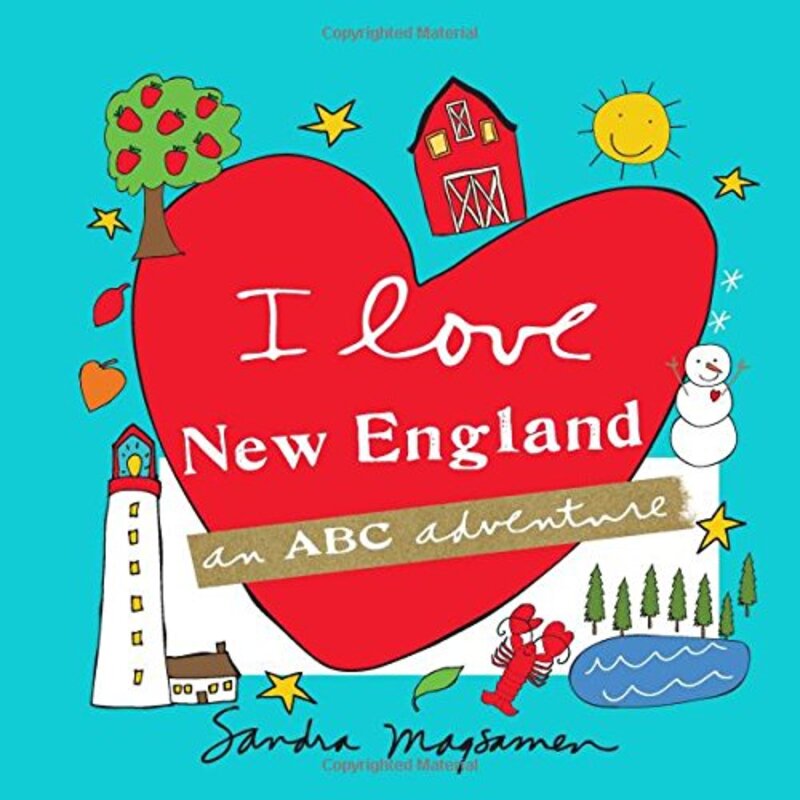 Book cover for "I Love New England" by Sandra Magsamen