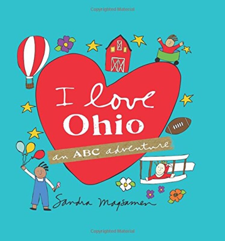 Book cover for "I Love Ohio" by Sandra Magsamen