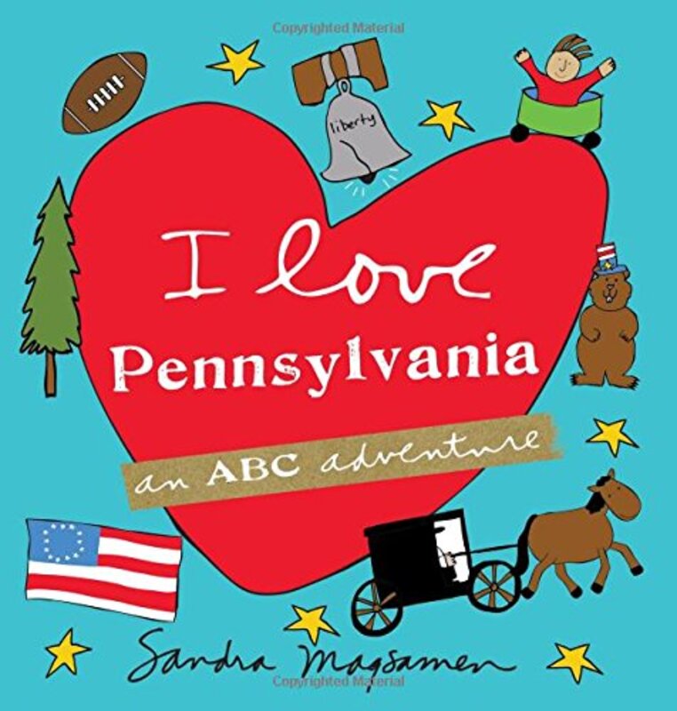 Book cover for "I Love Pennsylvania" by Sandra Magsamen