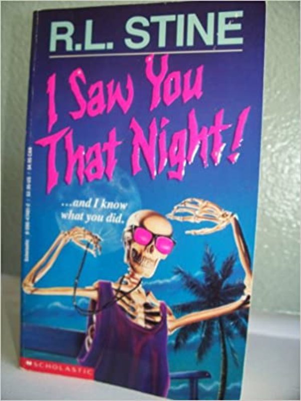 Book cover for "I Saw You That Night!" by R.L. Stine