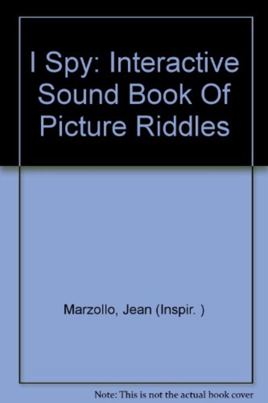 Book cover for "I Spy: Interactive Sound Book of Picture Riddles" by Walter Wick