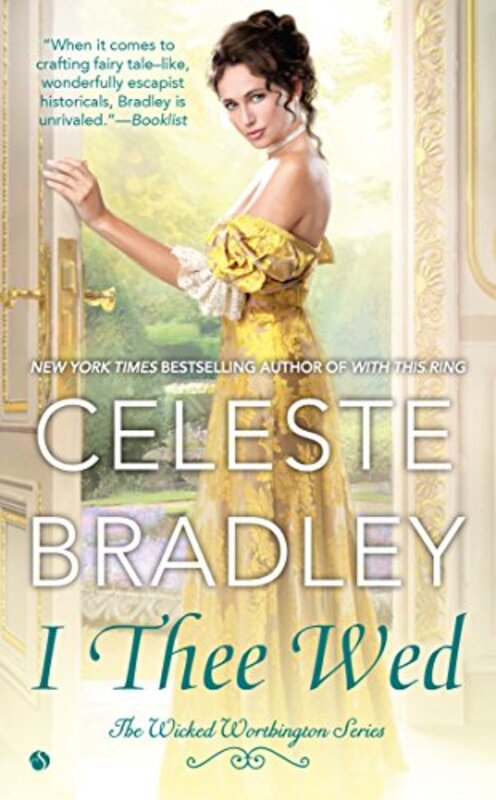 Book cover for "I Thee Wed" by Celeste Bradley
