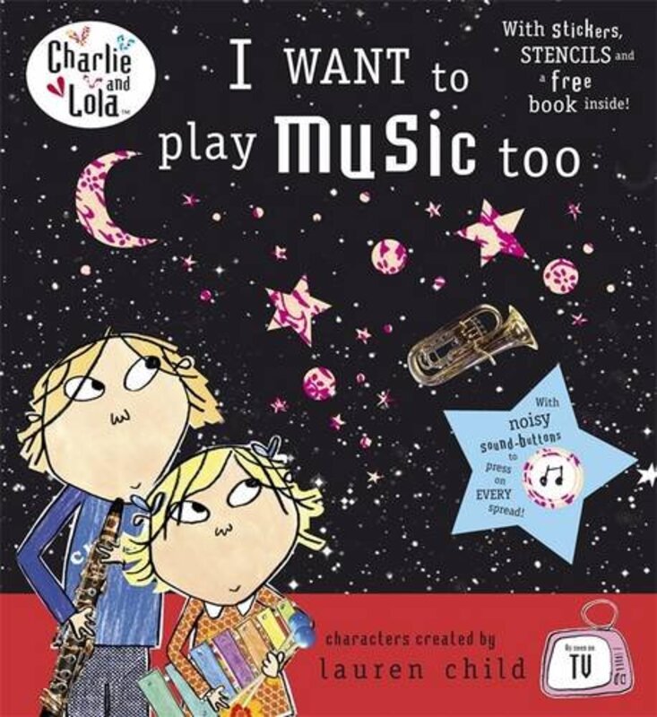 Book cover for "I Want To Play Music Too" by Lauren Child