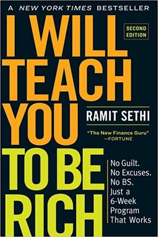 Book cover for "I Will Teach You to Be Rich" by Ramit Sethi