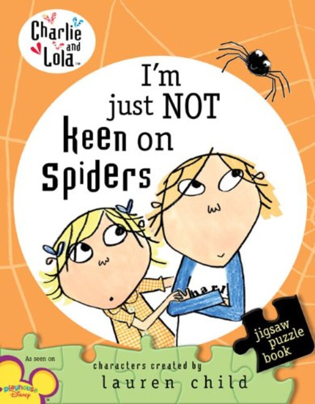 Book cover for "I'm Just Not Keen on Spiders" by Lauren Child