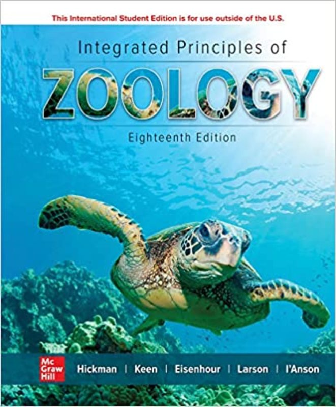 Book cover for "ISE Integrated Principles of Zoology" by Cleveland Hickman