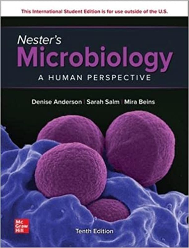 Book cover for "ISE Nester's Microbiology" by Denise G. Anderson