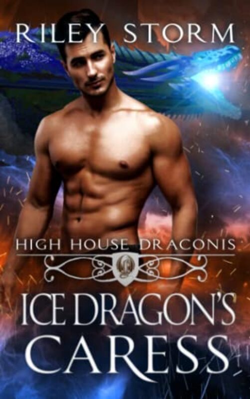 Book cover for "Ice Dragon's Caress" by Riley Storm