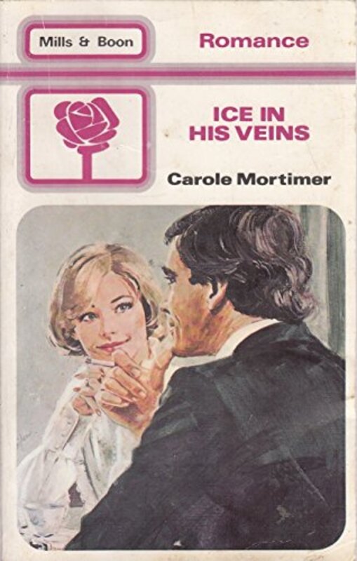 Book cover for "Ice in His Veins" by Carole Mortimer