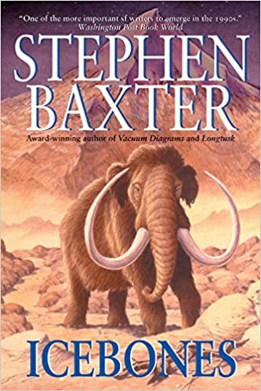 Book cover for "Icebones" by Stephen Baxter
