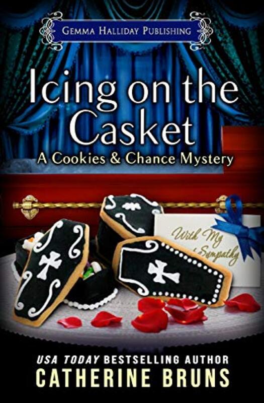 Book cover for "Icing on the Casket" by Catherine Bruns