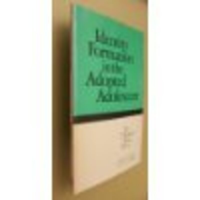 Book cover for "Identity Formation In The Adopted Adolescent" by Leslie Stein