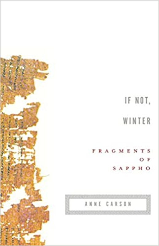 Book cover for "If Not, Winter" by Sappho
