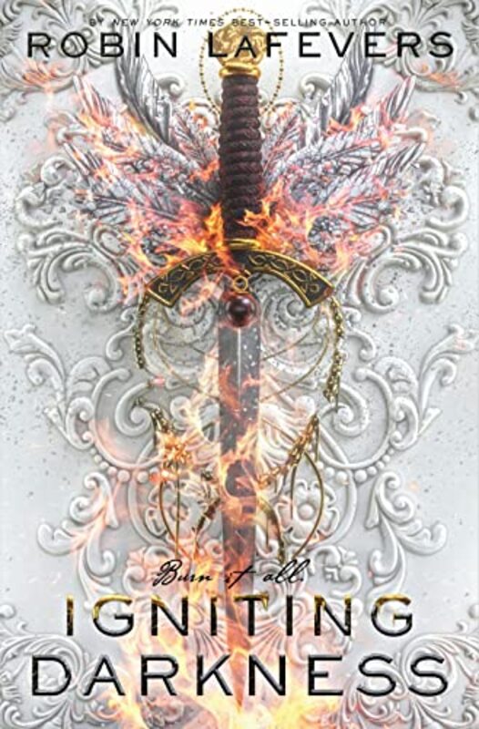 Book cover for "Igniting Darkness" by R L LaFevers
