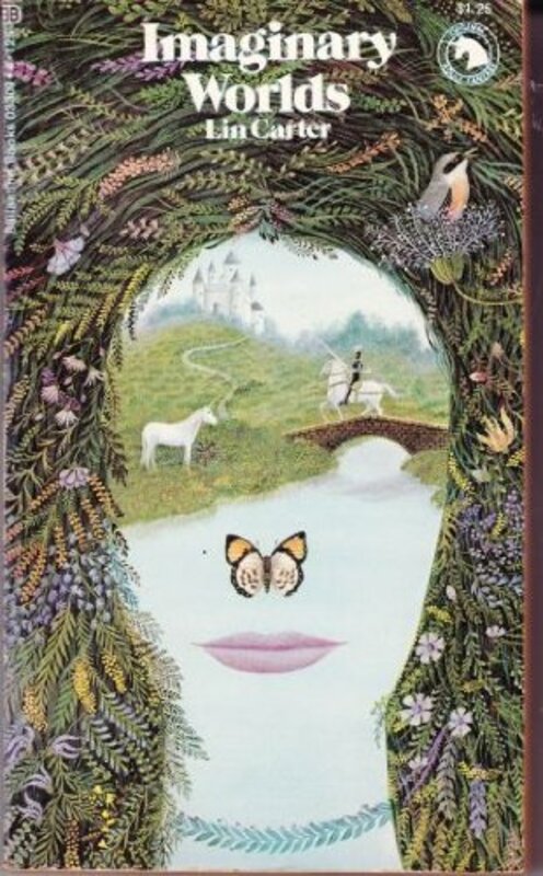 Book cover for "Imaginary Worlds" by Lin Carter