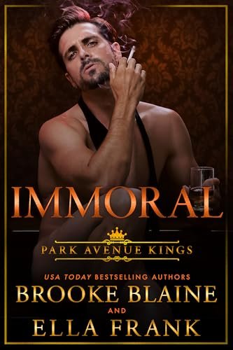 Book cover for "Immoral" by Ella Frank
