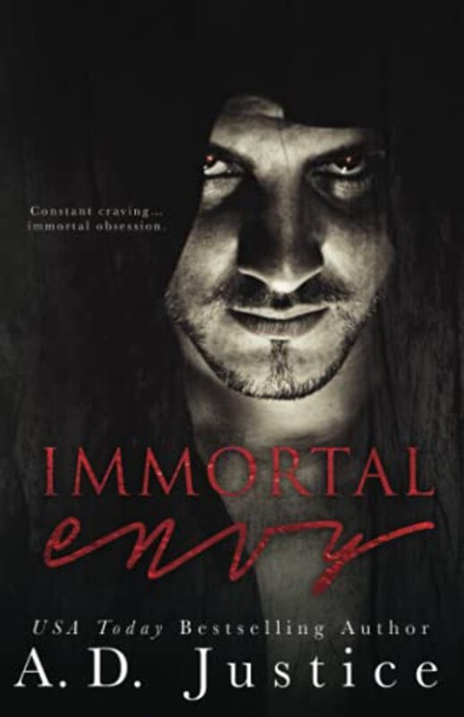 Book cover for "Immortal Envy" by AD Justice