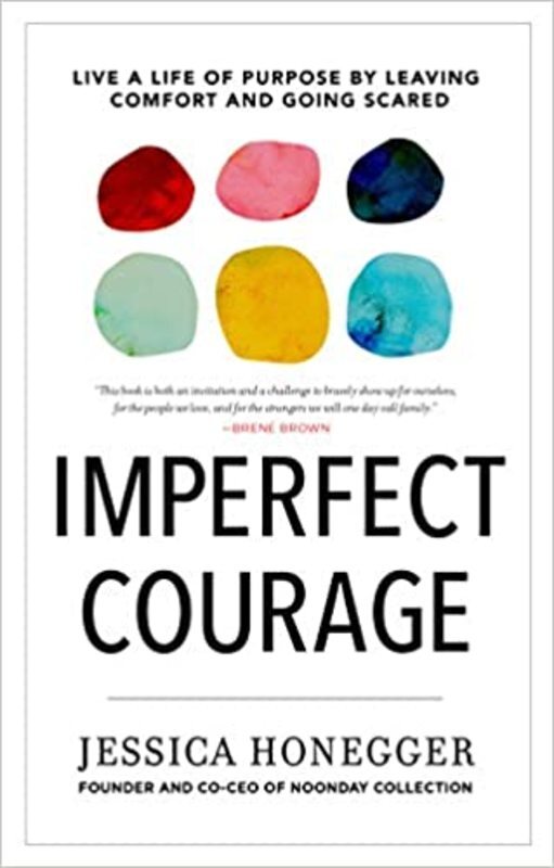 Book cover for "Imperfect Courage" by Jessica Honegger