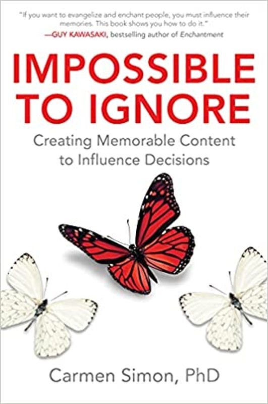 Book cover for "Impossible to Ignore" by Carmen Simon