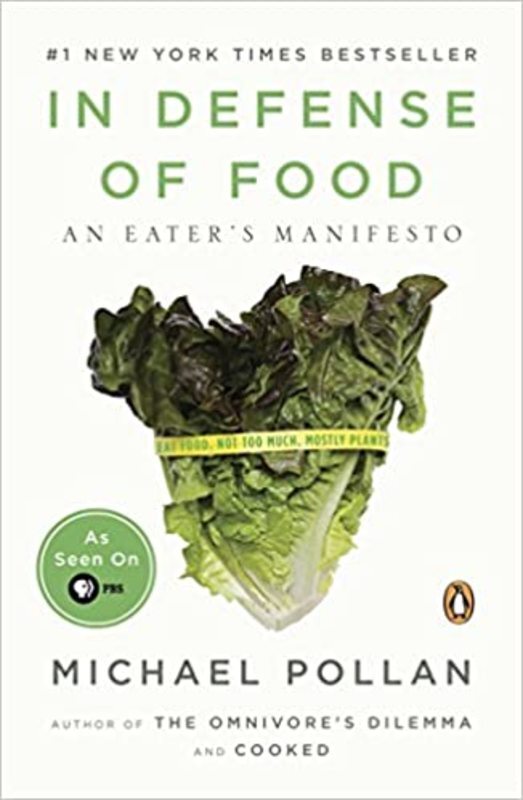 Book cover for "In Defense of Food"
