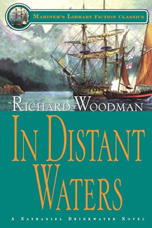 Book cover for "In Distant Waters" by Richard Woodman