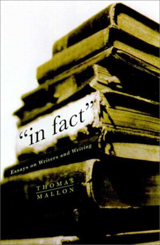Book cover for "In Fact" by Thomas Mallon