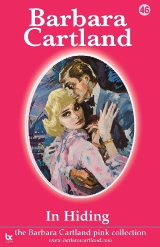 Book cover for "In Hiding" by Barbara Cartland