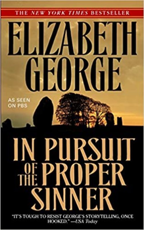 Book cover for "In Pursuit of the Proper Sinner" by Elizabeth George