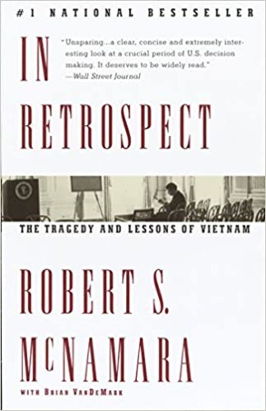 Book cover for "In Retrospect" by Robert Mcnamara