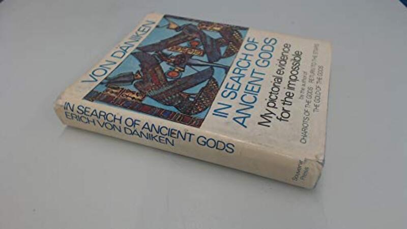 Book cover for "In Search of Ancient Gods" by Erich von Däniken