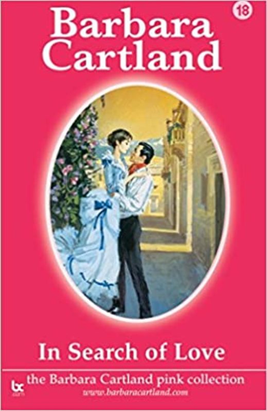 Book cover for "In Search of Love" by Barbara Cartland