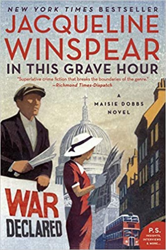 Book cover for "In This Grave Hour" by Jacqueline Winspear