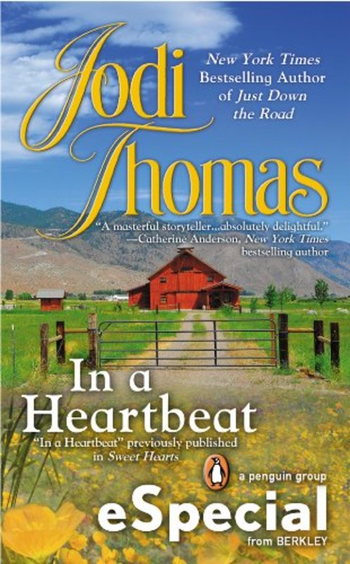 Book cover for "In a Heartbeat" by Jodi Thomas