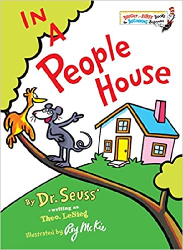 Book cover for "In a People House" by Dr. Seuss