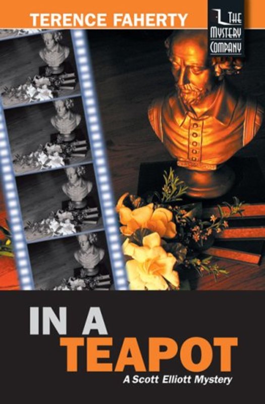 Book cover for "In a Teapot" by Terence Faherty