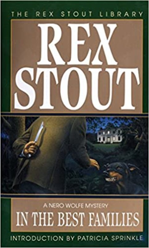 Book cover for "In the Best Families" by Rex Stout