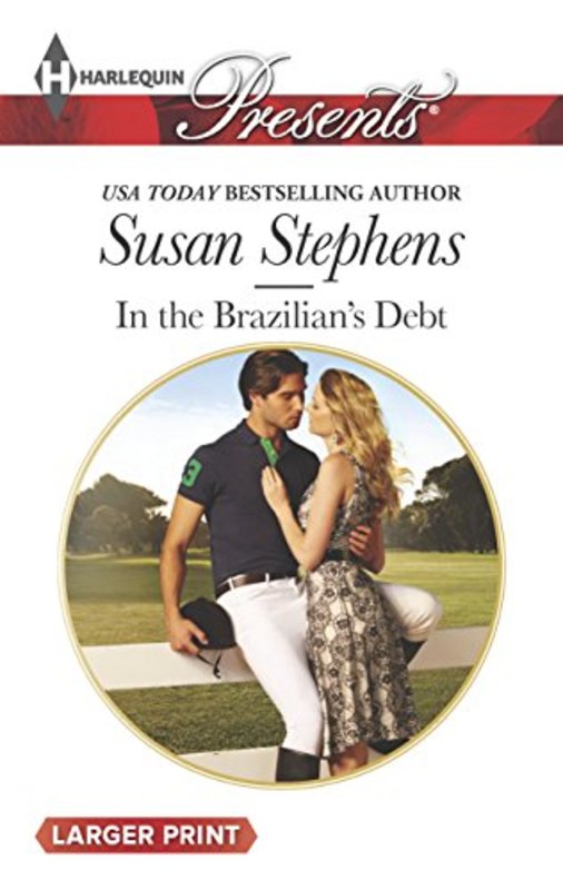 Book cover for "In the Brazilian's Debt" by Susan Stephens