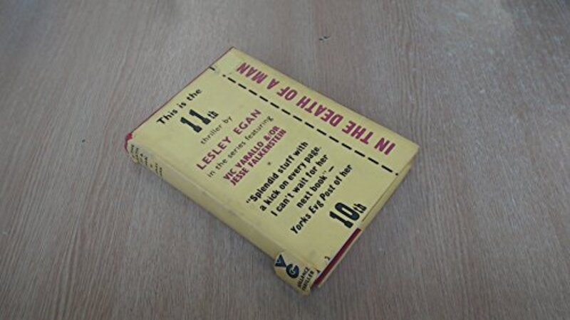 Book cover for "In the Death of a Man" by Dell Shannon